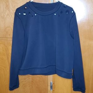 SALE💥Lulu🍋 Cut-Outs Black Sweatshirt size 10/12